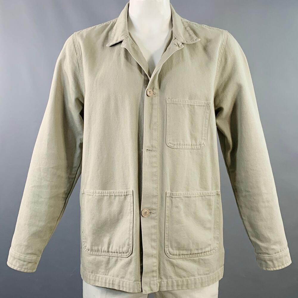 EMILE LAFAURIE Size XXL Braque Grey Cotton Chore Coat